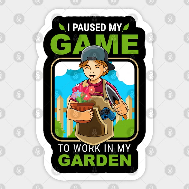 Gardening TShirt for A Garden And Plant Lover Sticker by AlleyField